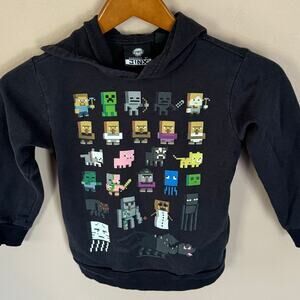 Kids Minecraft Black Hoodie Small